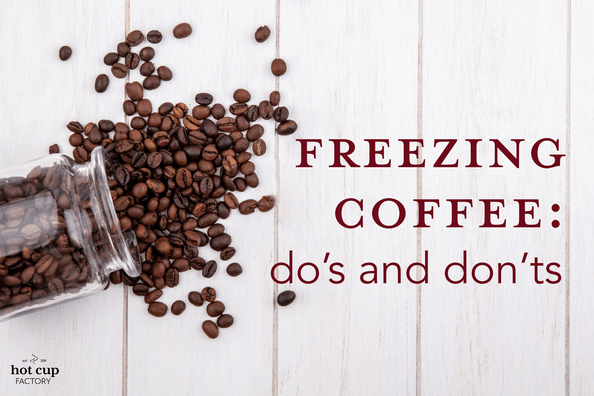 Do's and Don'ts Is it okay to freeze coffee beans? Hot Cup Factory