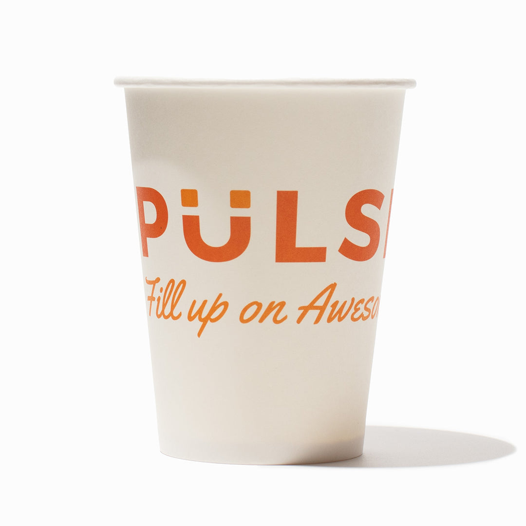 UNIQ 12 oz Custom Single Wall Disposable Coffee Cups - Hot Cup Factory