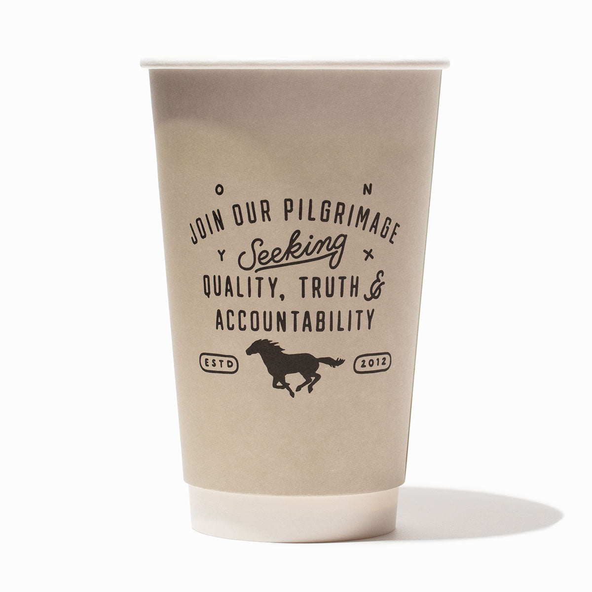 UNIQ 16 oz Custom Double Wall Disposable Coffee Cups - Hot Cup Factory