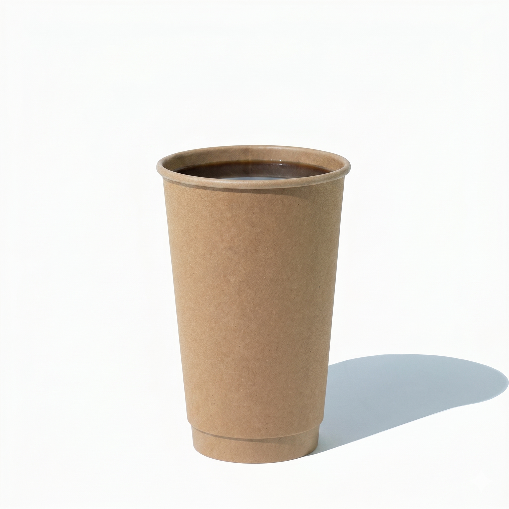16 oz double wall kraft paper coffee cup for wholesale coffee service