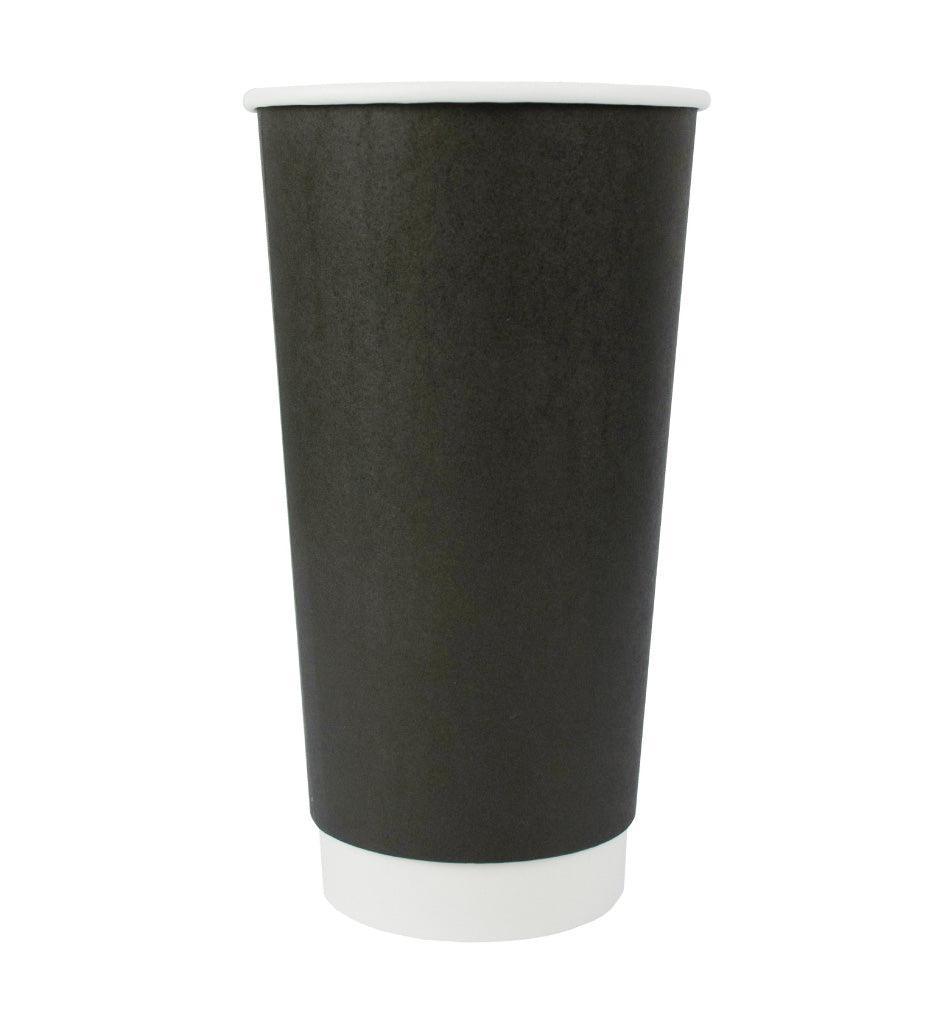 UNIQIFY® 20 oz Double Wall Black Hot Paper Cup