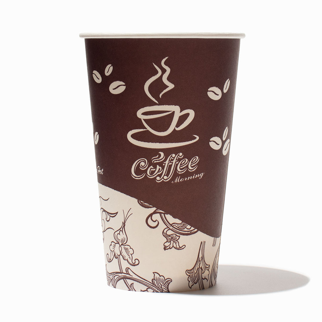 UNIQ 24 oz Custom Single Wall Disposable Coffee Cups - Hot Cup Factory