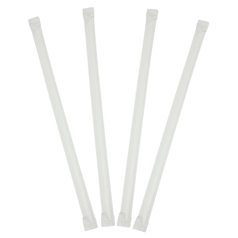 UNIQ 7.75" Wrapped Clear Straws - Hot Cup Factory F023301WH07