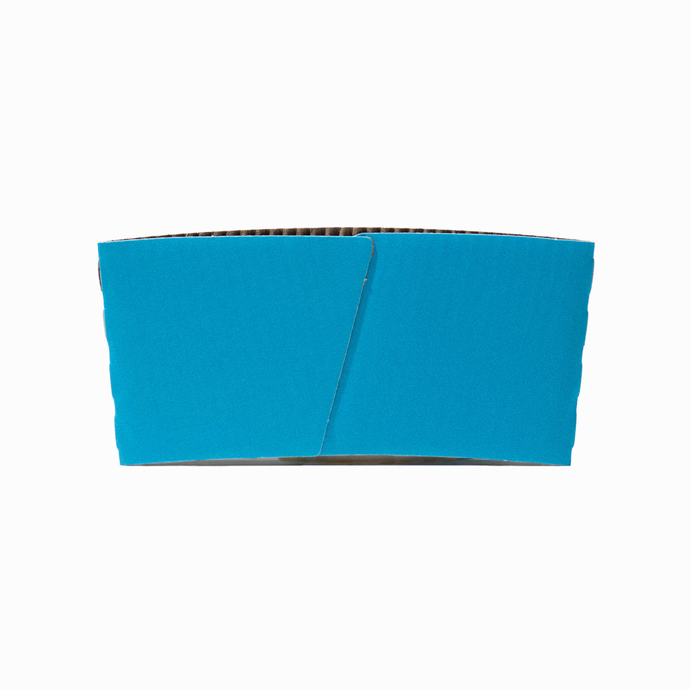 uniq hot paper coffee cup blue sleeves 10 12 16 oz