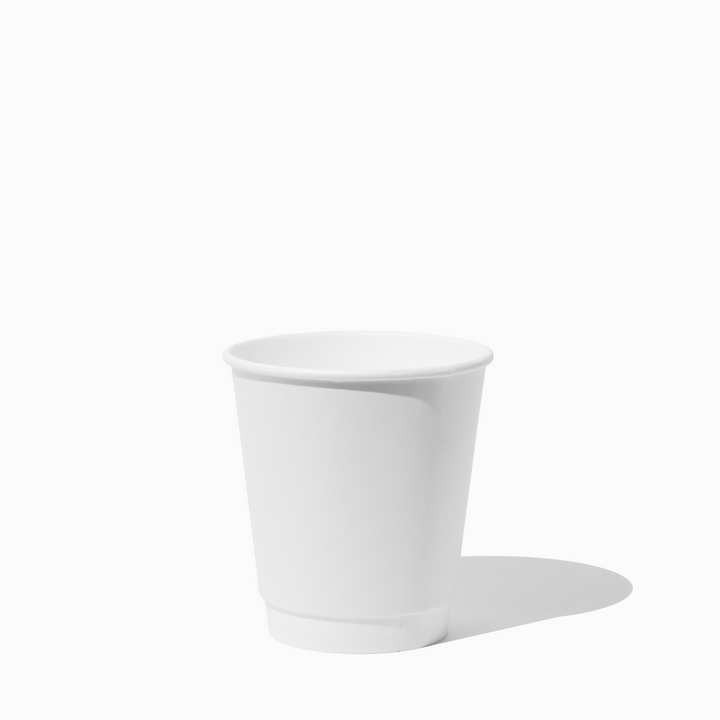UNIQ 10 oz Double Wall White Paper Coffee Cups - 500/Case