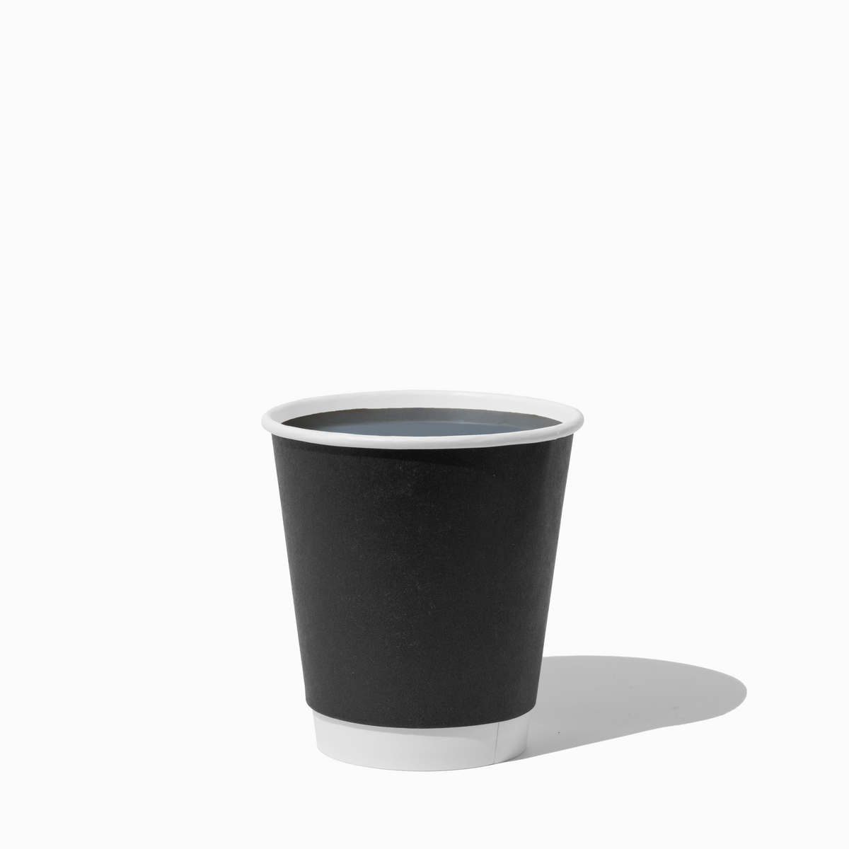 10 oz double wall black paper coffee cup for specialty coffee service