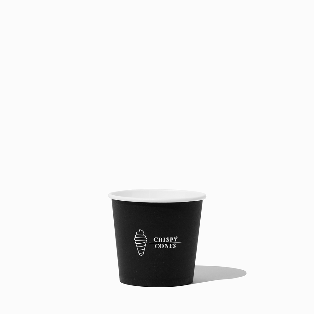 Branded Crispy Cone Cups (4 oz) - 1000/Case