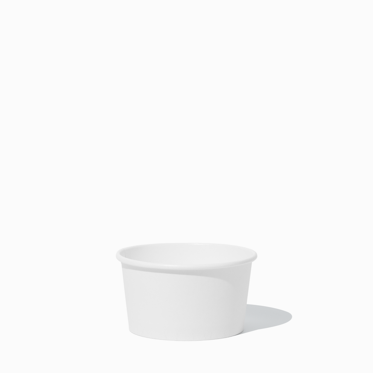 UNIQ 8 oz Premium Compostable White To-Go Containers - 1000/Case