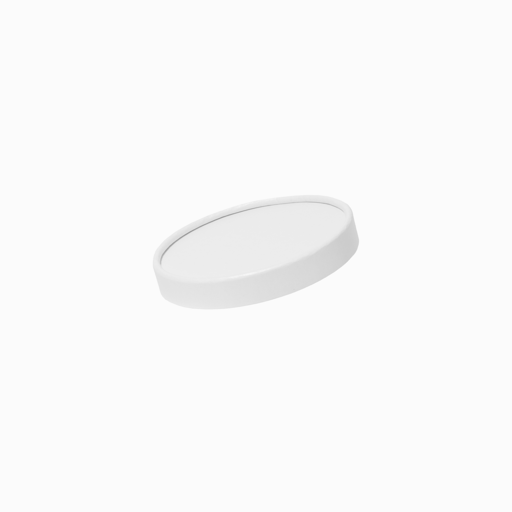 UNIQ 8/12/16 oz Premium Compostable White Paper To-Go Container Lids - 500/Case