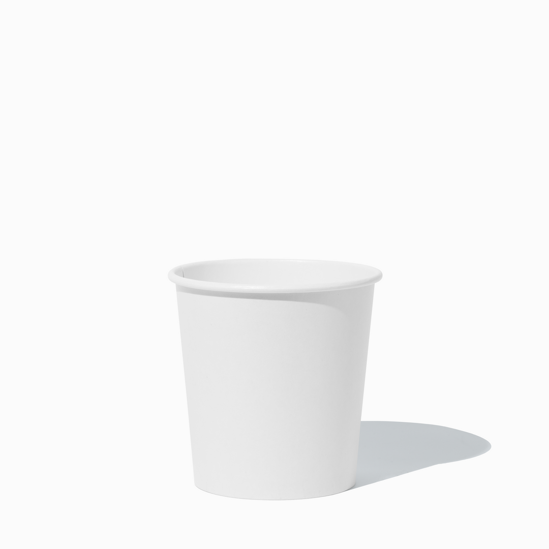UNIQ Pint 16 oz Premium Compostable White To-Go Containers - 1000/Case