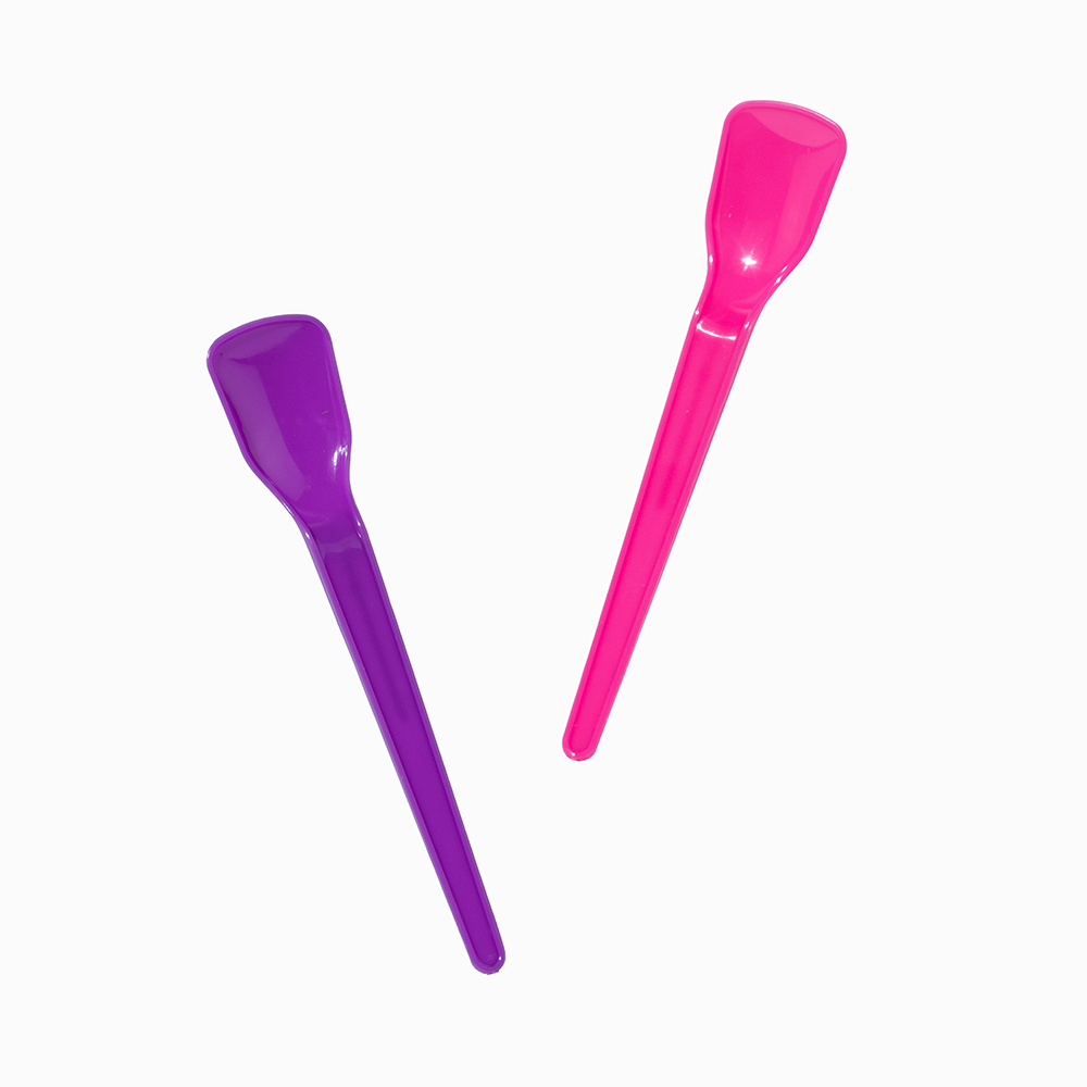 UNIQ Slim Spadey Mixed Color Plastic Spoons - 1000/Case