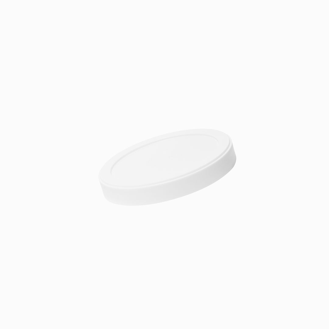UNIQ Pint 16 oz White Plastic To-Go Container Lids - 600/Case