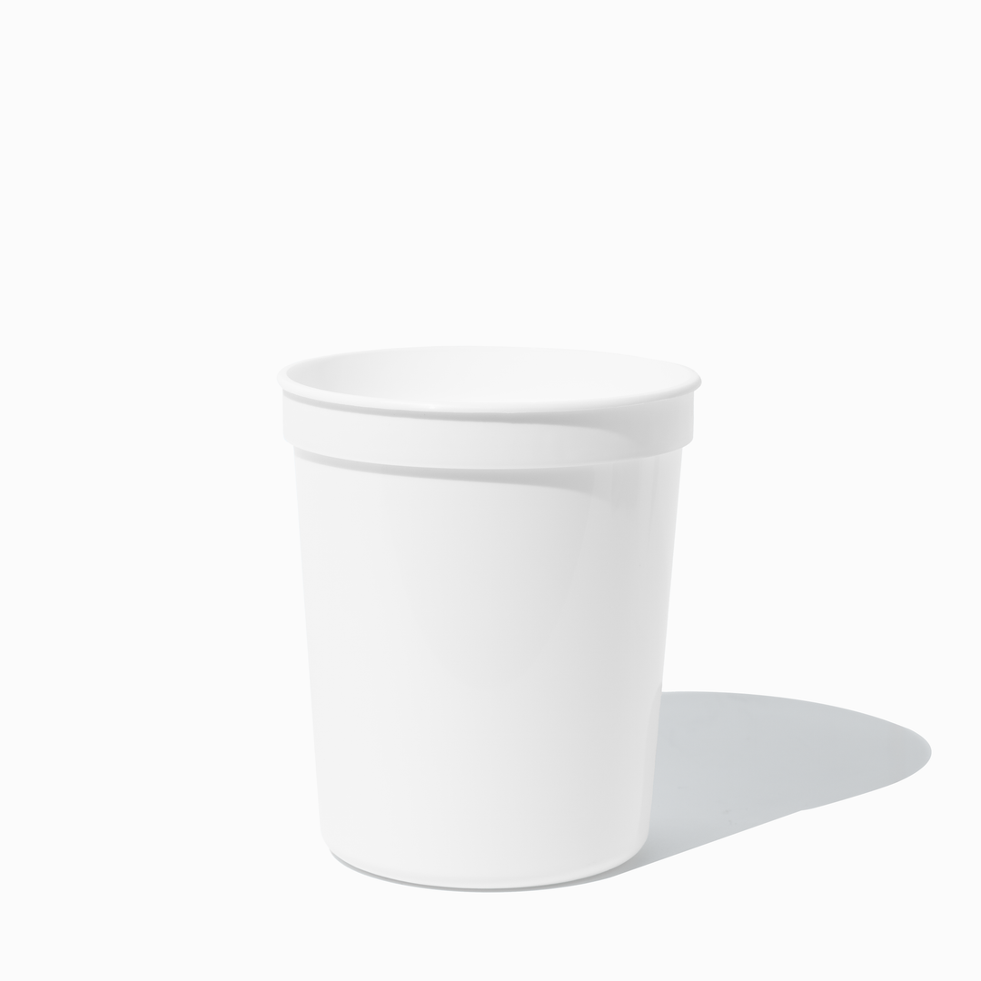UNIQ Quart 32 oz White Plastic To-Go Containers - 500/Case