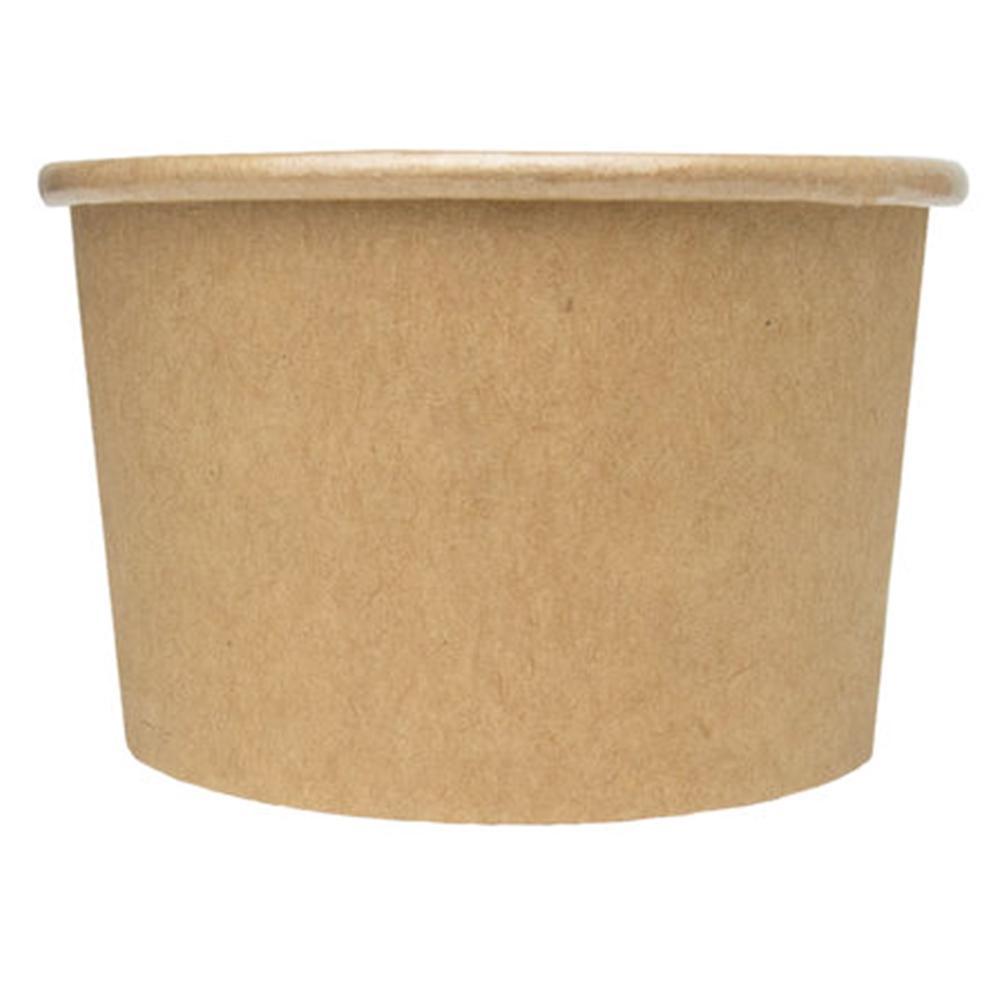 UNIQ 4 oz Kraft Compostable Paper Food Cups - 1000/Case – Hot Cup Factory