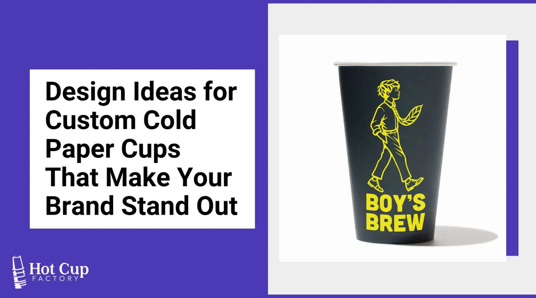 Design Ideas for Custom Cold Paper Cups That Make Your Brand Stand Out