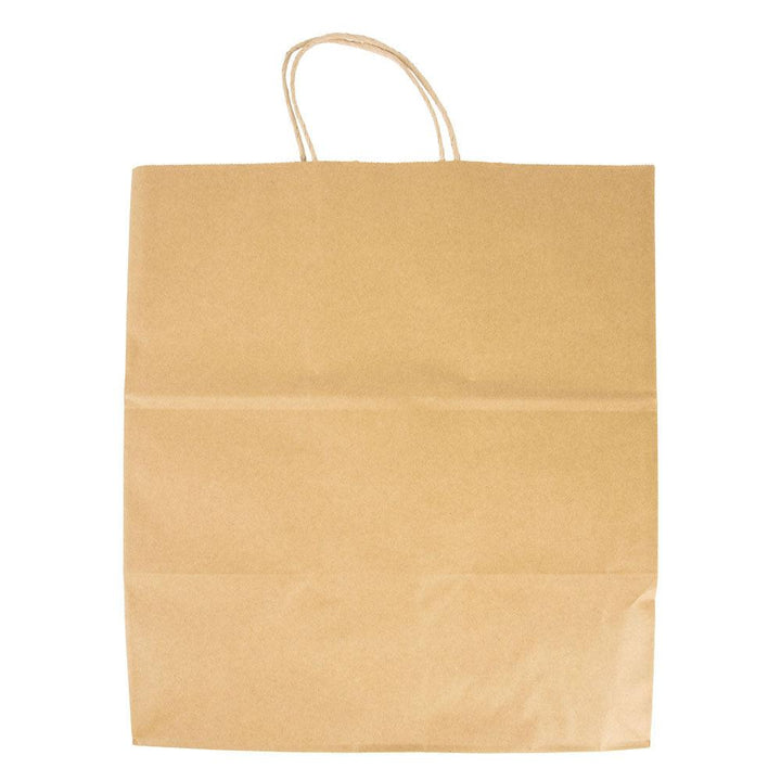 PREMIUM Recycled Kraft Paper Bag 14" X 12" X 7" - Hot Cup Factory T255232KF07