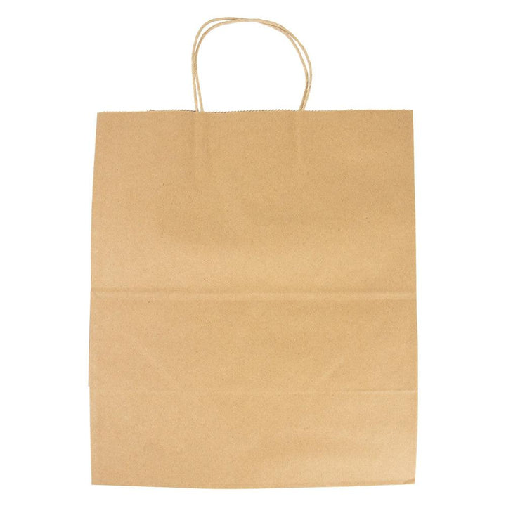 PREMIUM Recycled Kraft Paper Bag 10" X 7" X 12" - Hot Cup Factory T255232KF12