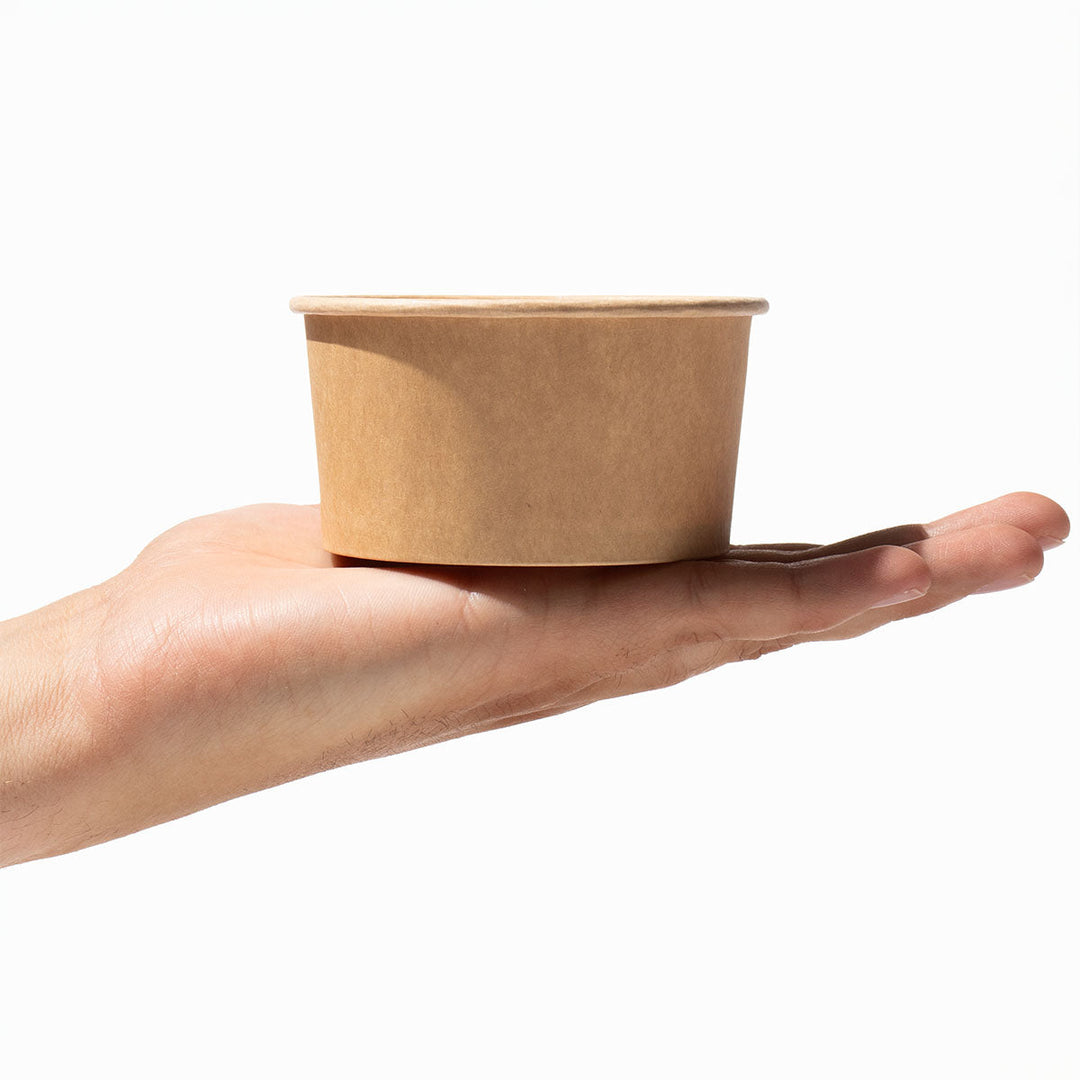 UNIQIFY® 6 oz Kraft Compostable Paper Food Cups - 1000/Case