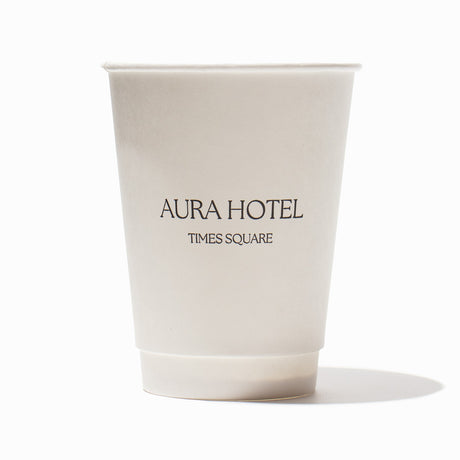 UNIQ 10 oz Custom Double Wall Disposable Coffee Cups - Hot Cup Factory