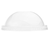 Clear 90mm paper dome lid for paper cups