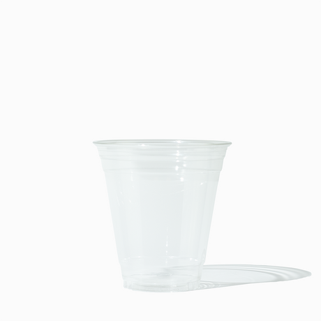 12 14 oz clear drink cup empty