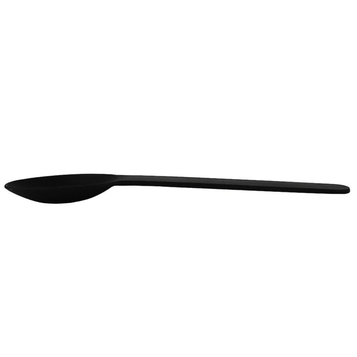 black heavy plastic spoons product image