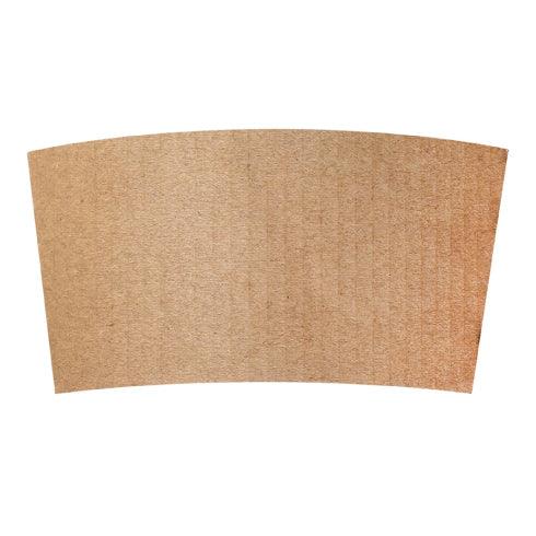 Kraft corrugated coffee cup sleeve for 10 to 16 oz cups
