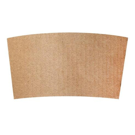 Kraft corrugated coffee cup sleeve for 10 to 16 oz cups