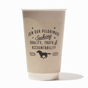 UNIQ 16 oz Custom Double Wall Disposable Coffee Cups - Hot Cup Factory