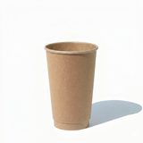 16 oz double wall kraft paper coffee cup, 500 per case