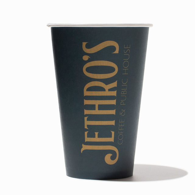 UNIQ 20 oz Custom Single Wall Disposable Coffee Cups - Hot Cup Factory