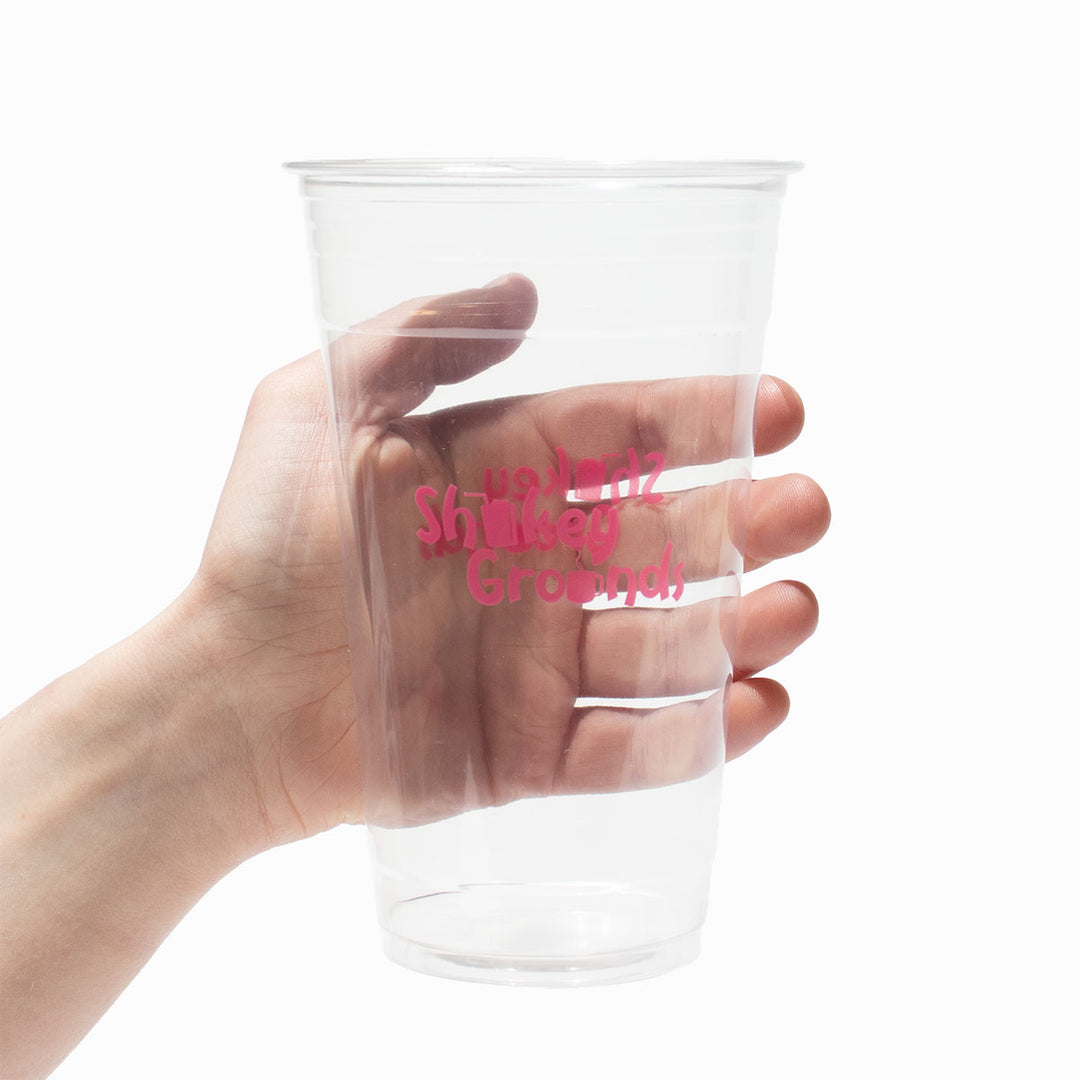 UNIQ 24 oz Custom Branded Clear Plastic Disposable PET Cups - 1000/Case