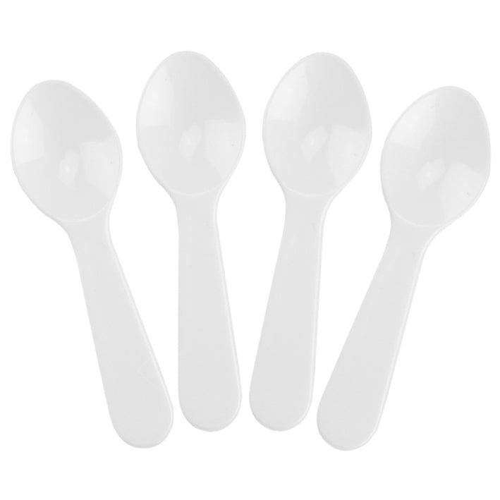 UNIQIFY® White Mini Tasting Spoons - Hot Cup Factory 42719