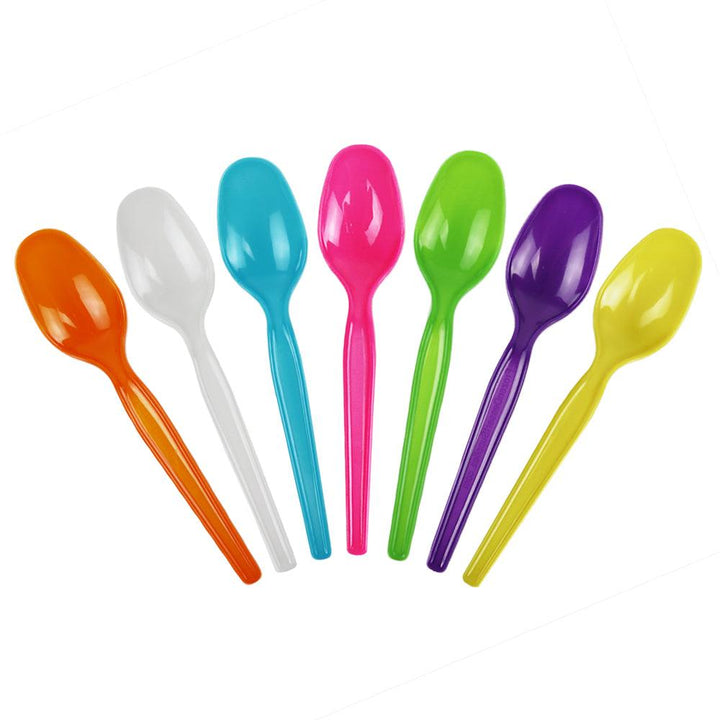 UNIQIFY® Super Dessert White Plastic Spoons 1000/Case Hot Cup Factory