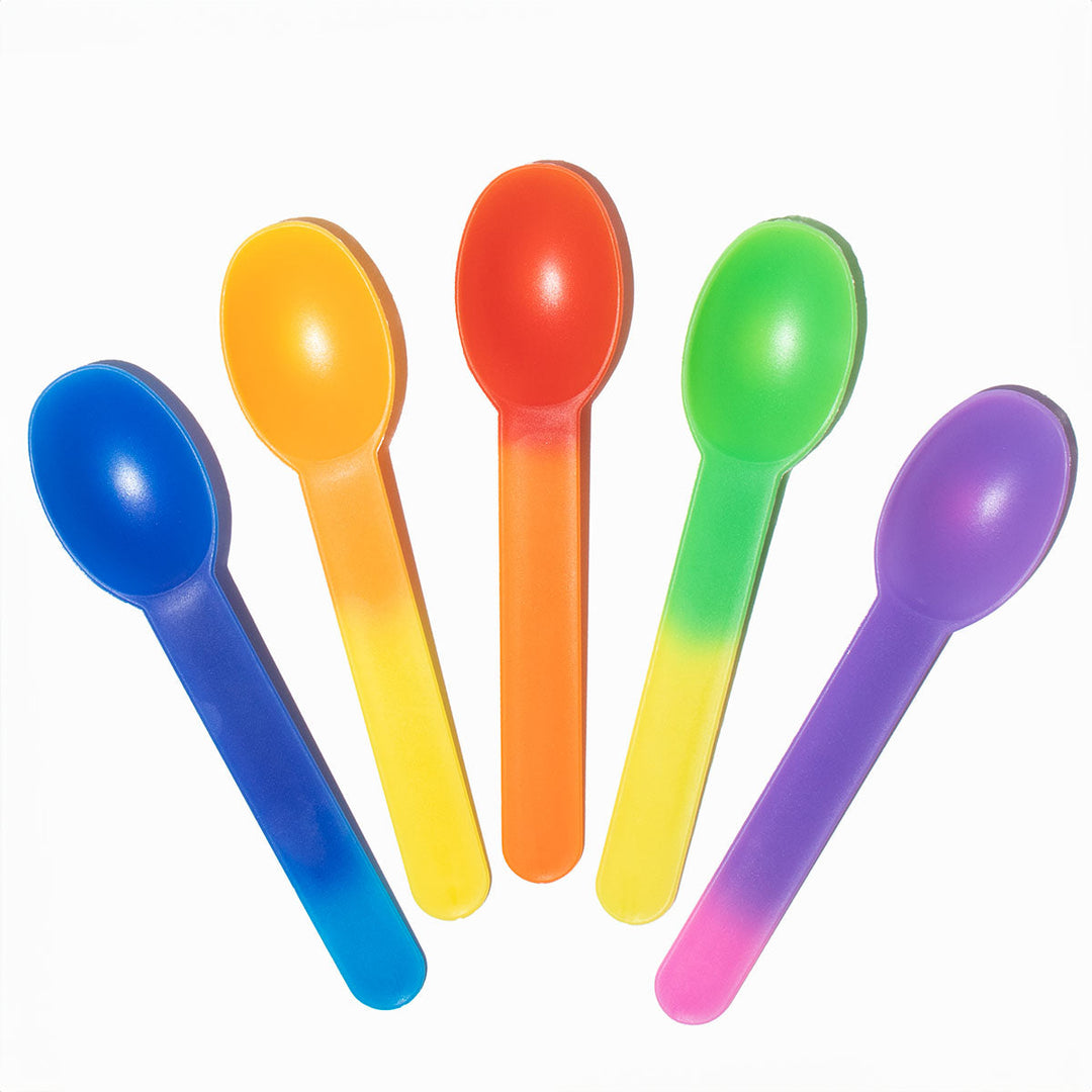 UNIQIFY® Mixed Color Changing Heavy Duty Spoons - 1000/Case