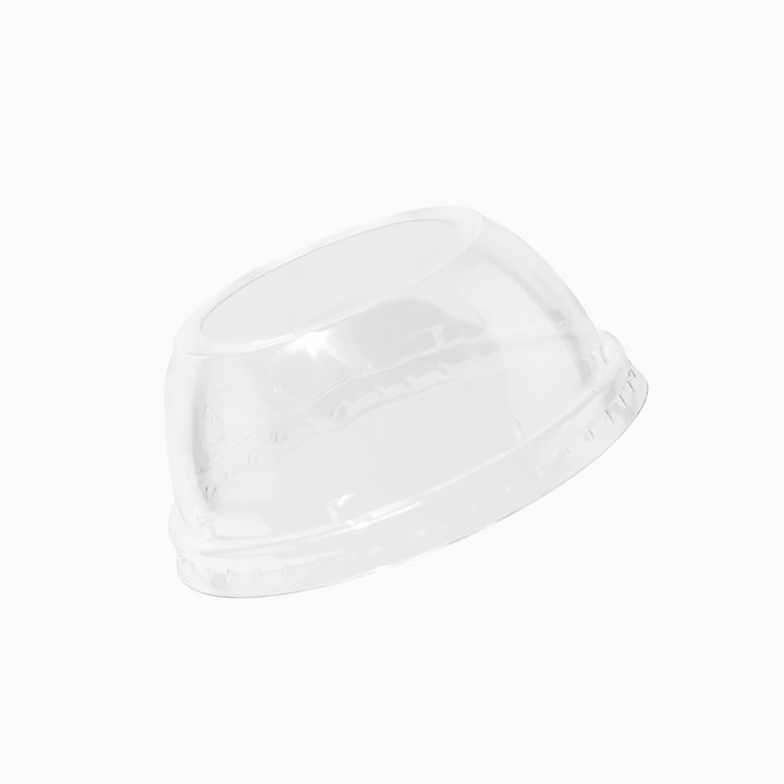 UNIQ Clear Dome Lids with Straw Hole for 90mm 10, 12, 16, and 20oz Paper Drink Cups - 1000/Case