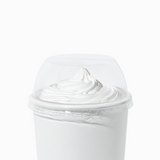 Clear 90mm dome lid with no hole for paper cups