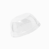 Clear 90mm dome lid, no hole, top view