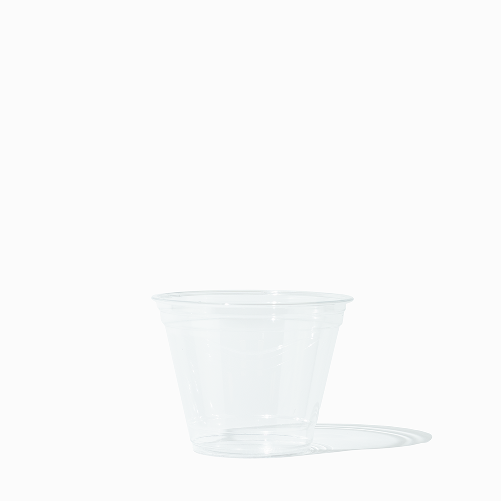 9 oz clear drink cup empty