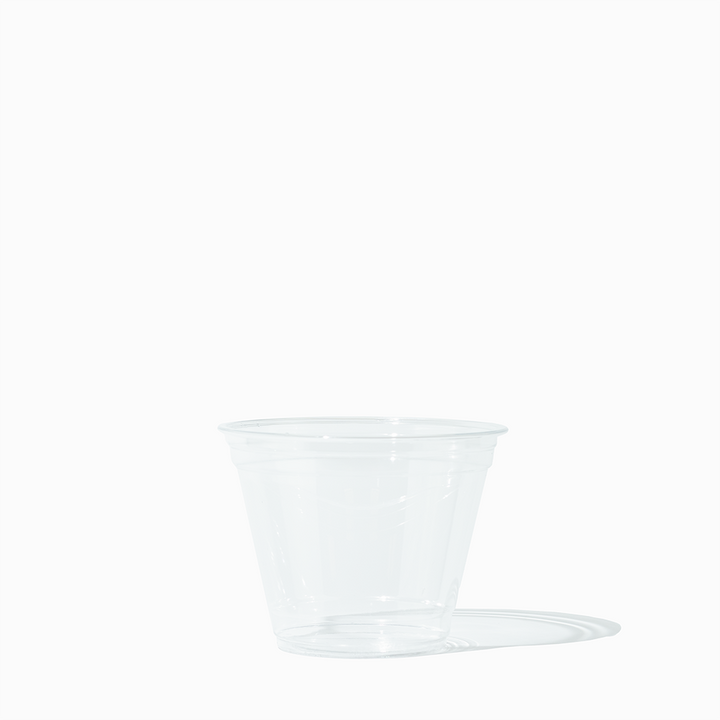 9 oz clear drink cup empty