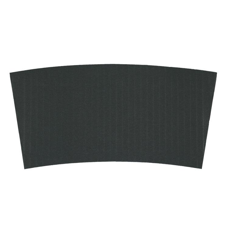 Black corrugated coffee cup sleeve for 10 to 16 oz cups