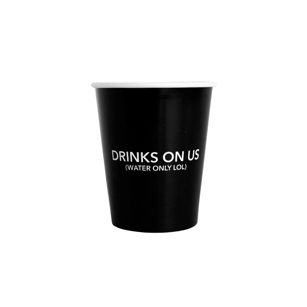 8 oz Custom Single Wall Cold Drink Cup - Crispy Cones - Hot Cup Factory C-77919-CRISPYCONES