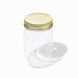 UNIQ Custom Mason Jar Lids with Straw Hole - Gold - Hot Cup Factory