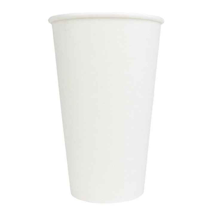 UNIQIFY® 16 oz White Single Wall Paper Hot Cups - Hot Cup Factory HCF300016