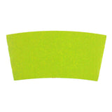 Green corrugated coffee cup sleeve for 10 to 16 oz cups