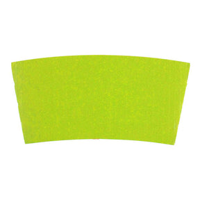 Green corrugated coffee cup sleeve for 10 to 16 oz cups