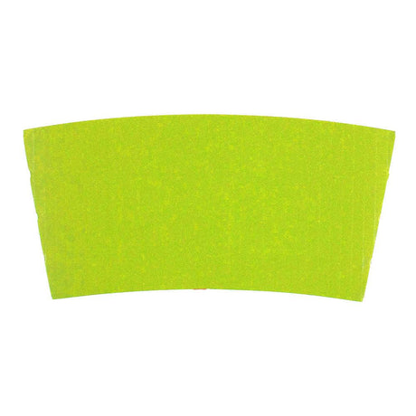 Green corrugated coffee cup sleeve for 10 to 16 oz cups