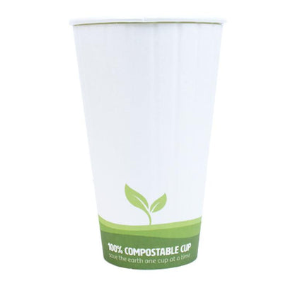 UNIQIFY® 20 oz Eco-Friendly Compostable Double Wall Paper Hot Cups
