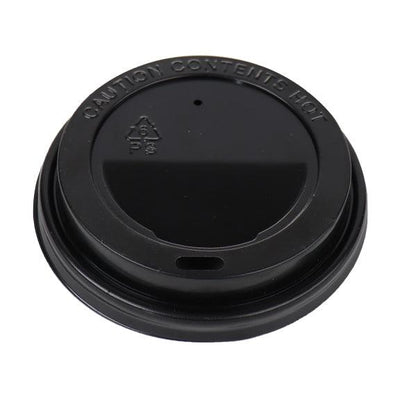 Black Hot Cup Lids - 8 oz - 80mm