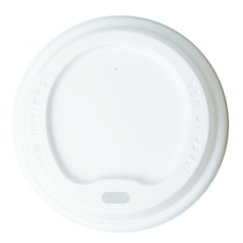 White Hot Cup Lids - 8/10/12/16/20 oz - 90mm - Hot Cup Factory LWHC24W01